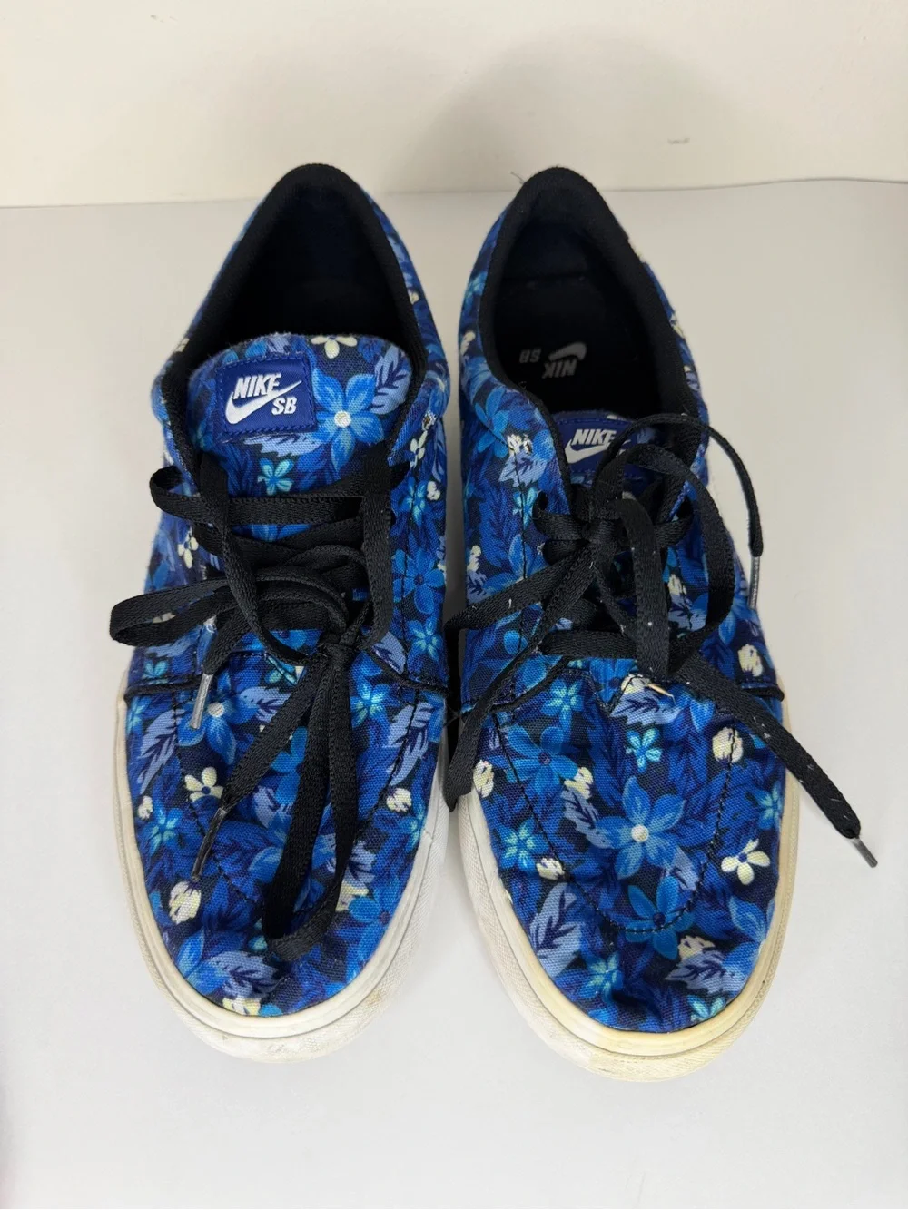 Nike SB Satire Canvas Premium Floral Deep Royal Blue 705193-412 Men’s Size 13